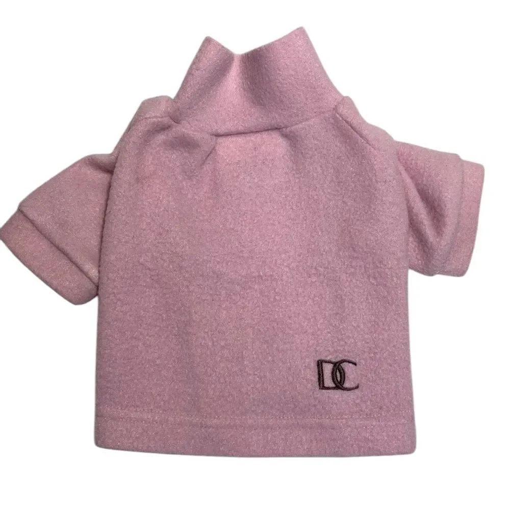 Lavender / Pink Soft Fleece Dog Shirt Jacket